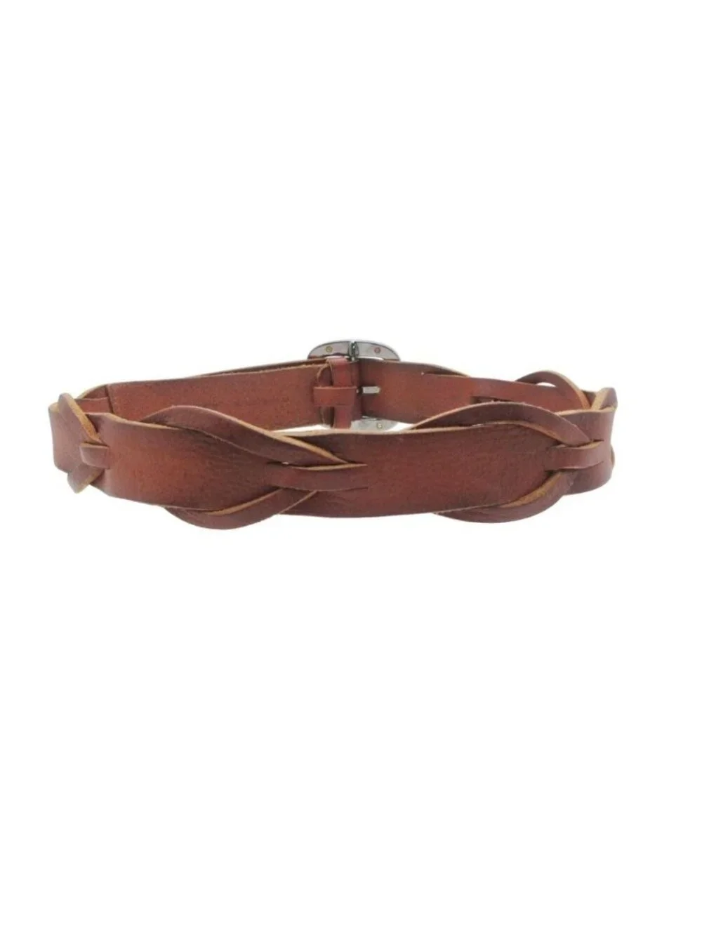 Dolce & Gabbana Belt Leather Braided Brown 85